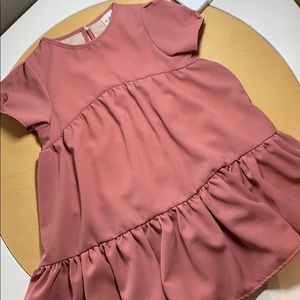 Crew & Lu gorgeous mauve button back dress